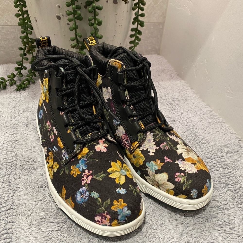 Floral High-Top Sneakers